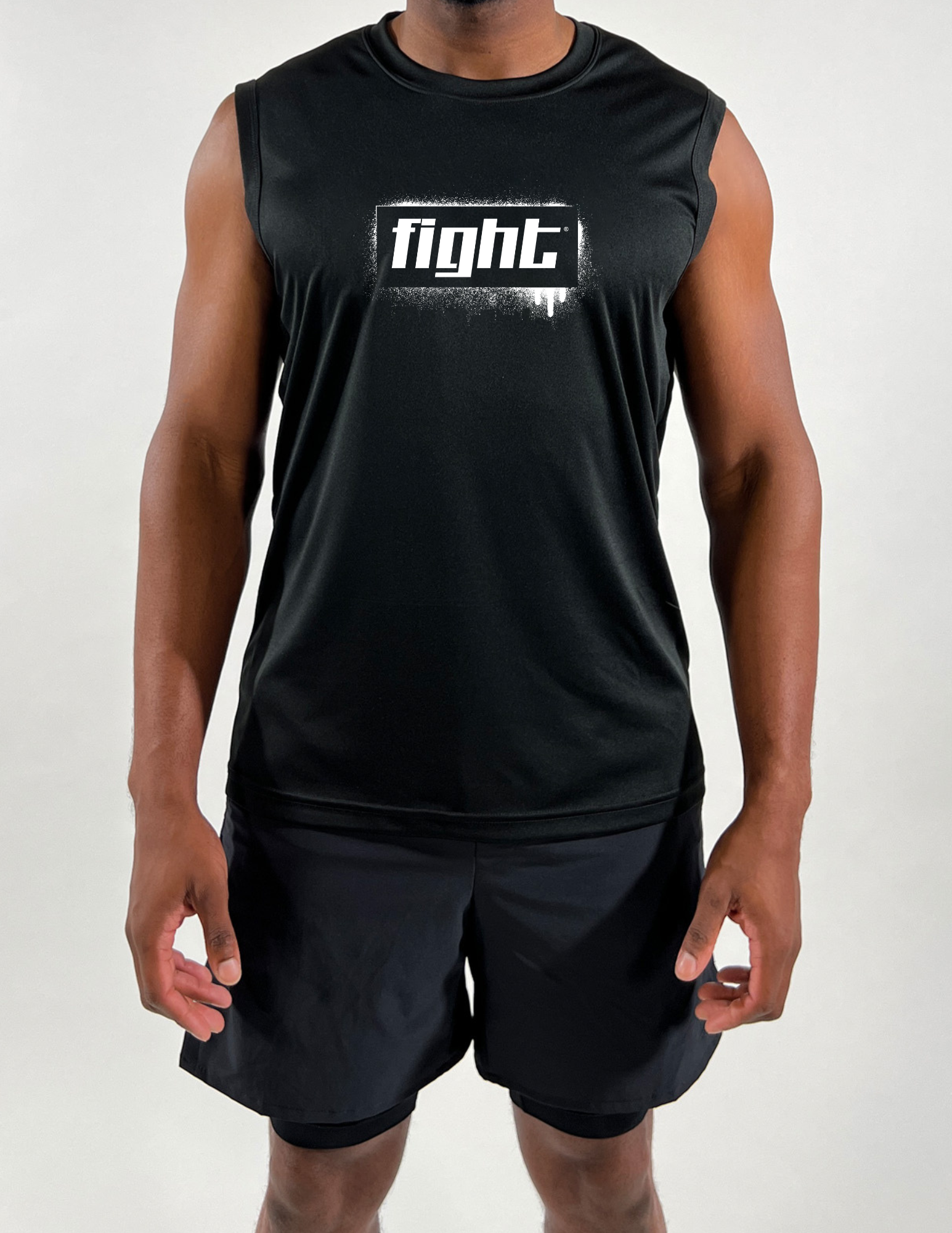 Group Fight Graffiti Logo Men's Sleeveless Tank