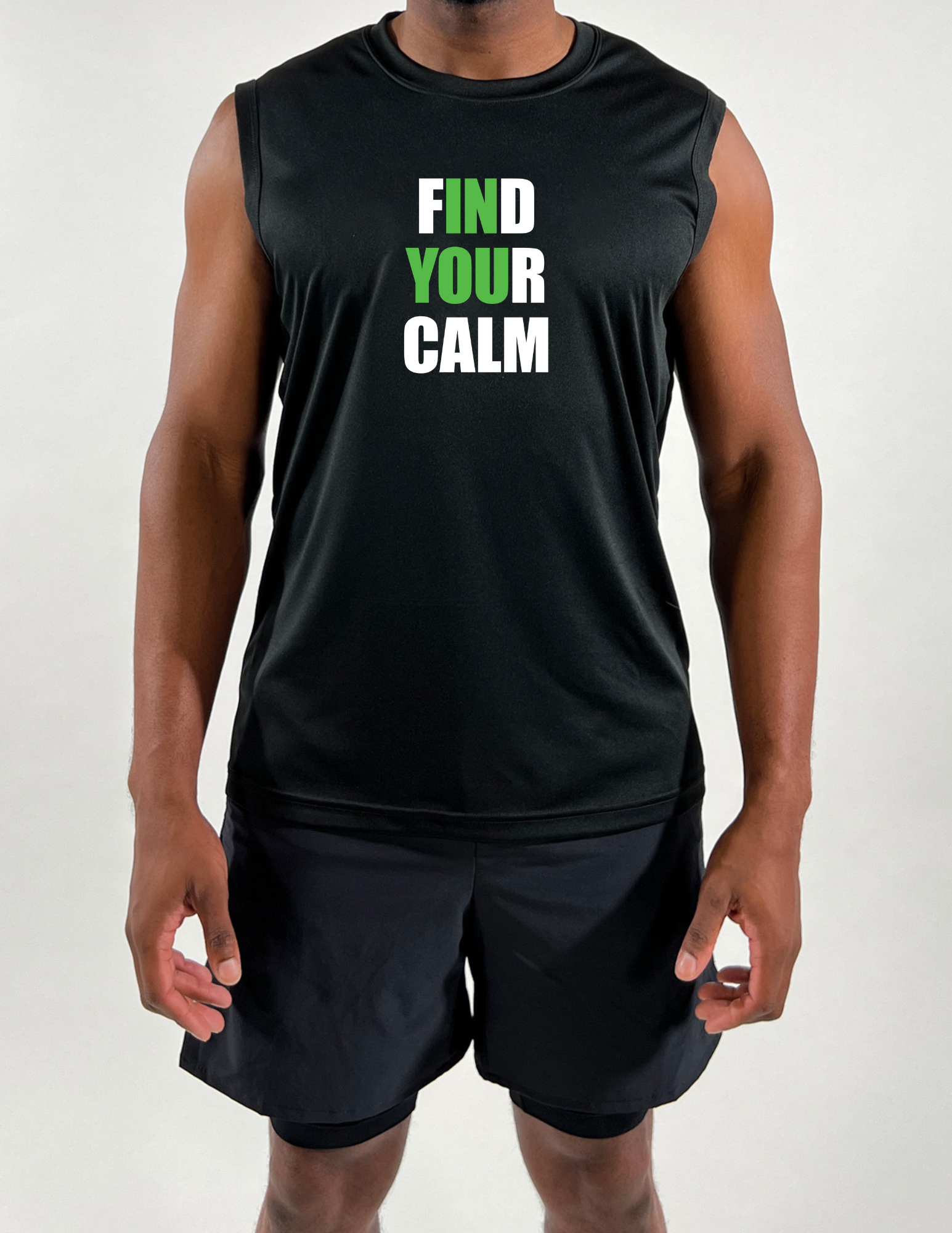 Find Your Calm Group Centergy Mens Sleeveless Tank