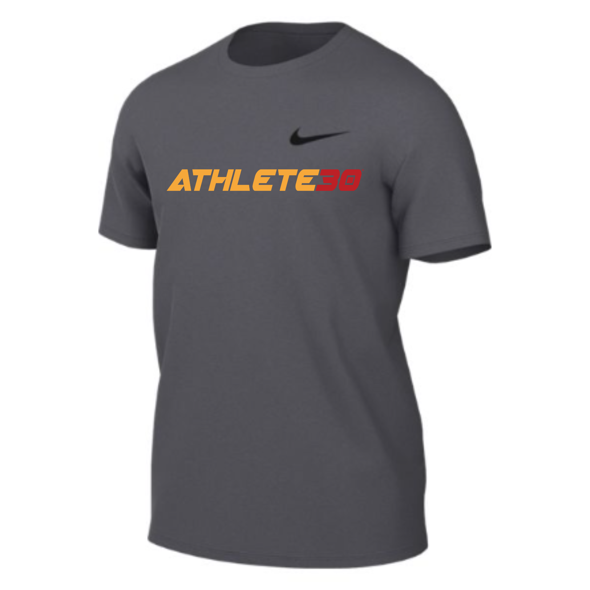 Nike Men's Legend Short Sleeve T-shirt - ATHLETE30 Standard Logo - gold/red