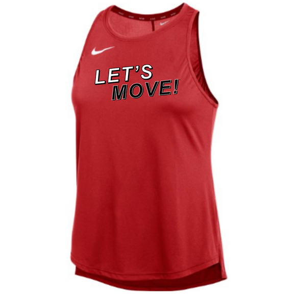 MOSSA LET'S MOVE Nike One Dri FIT Standard Tank (red)