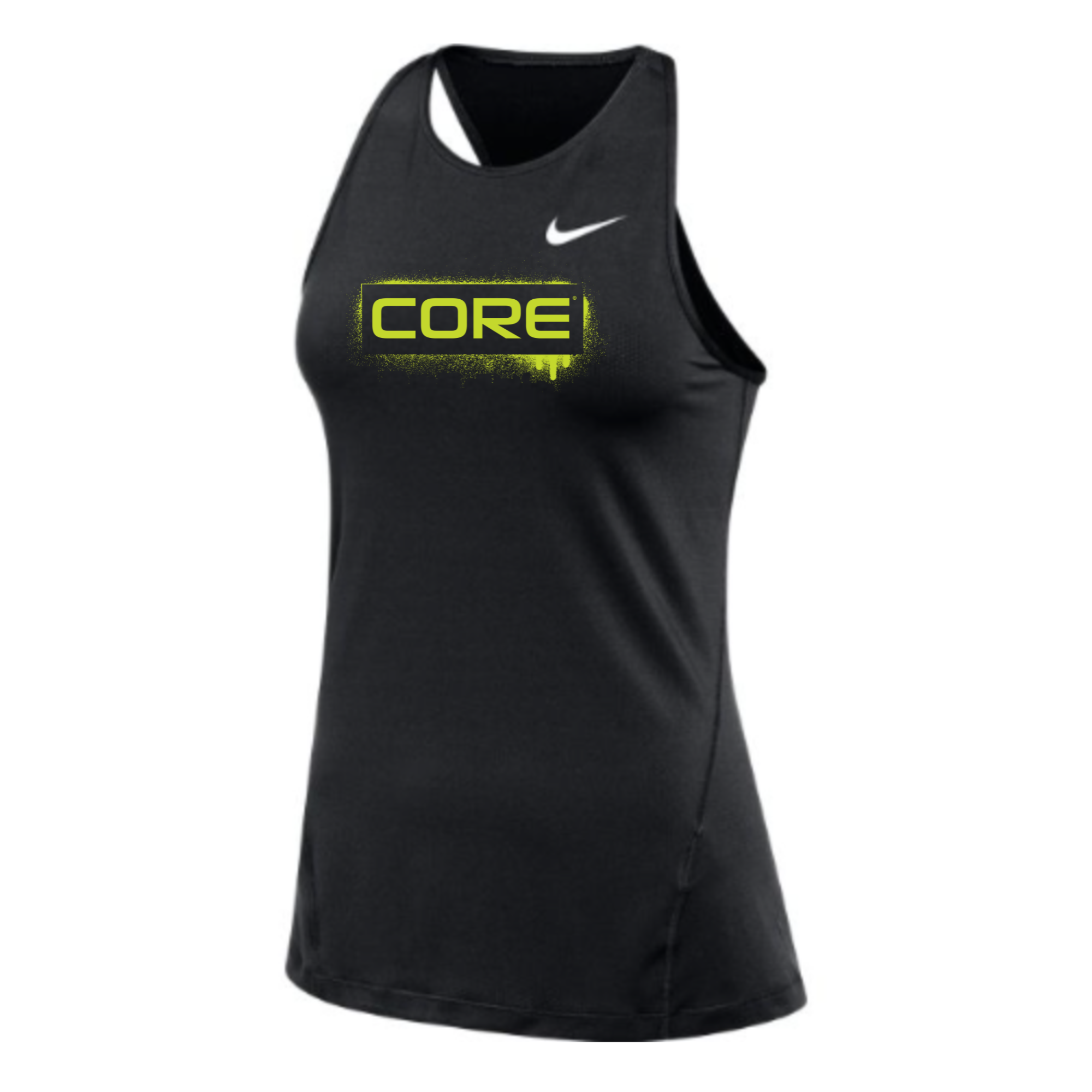 MOSSA Nike Women's All Over Mesh Tank (black) - Core Graffiti Logo
