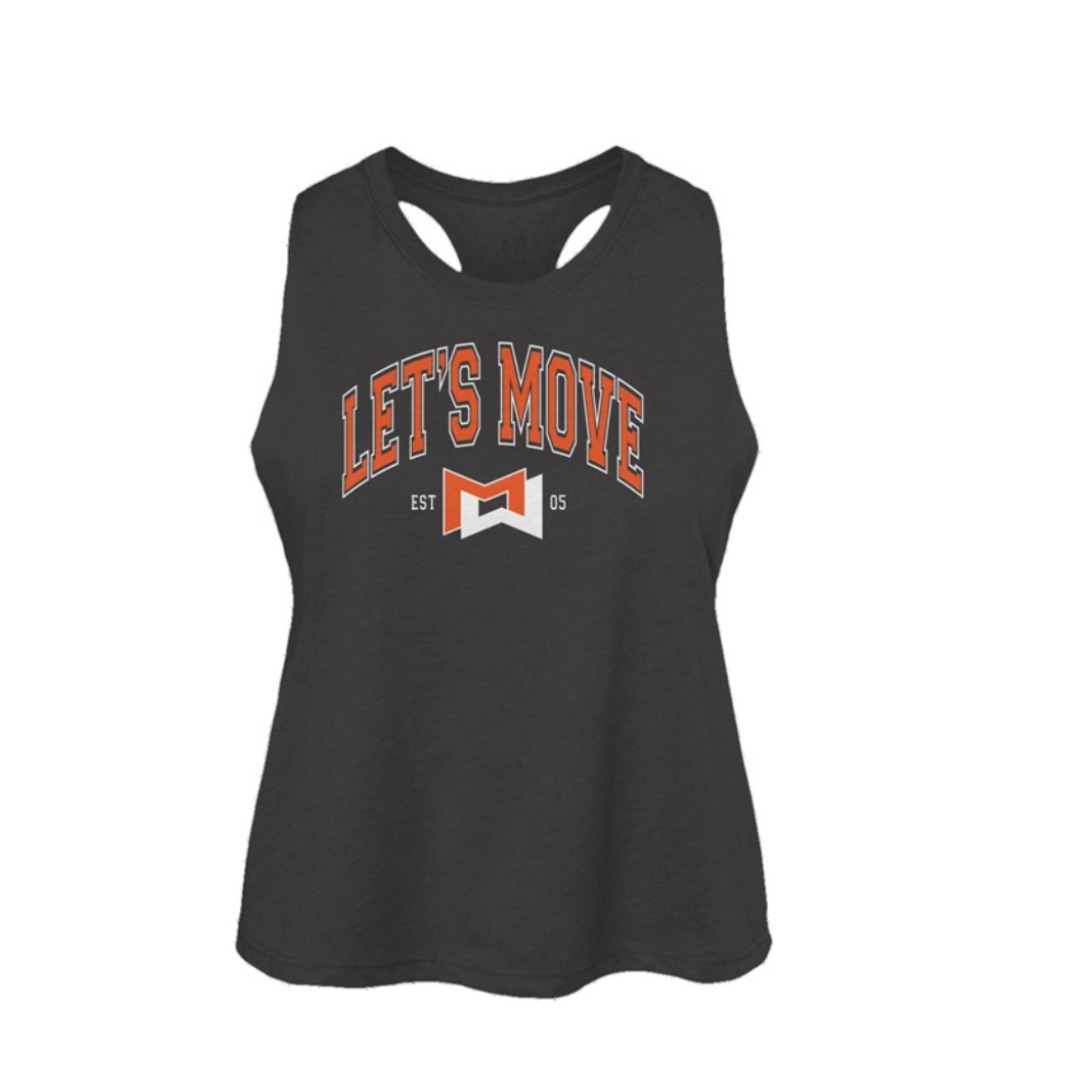 Let's Move Collegiate Women's Racerback Cropped Tank