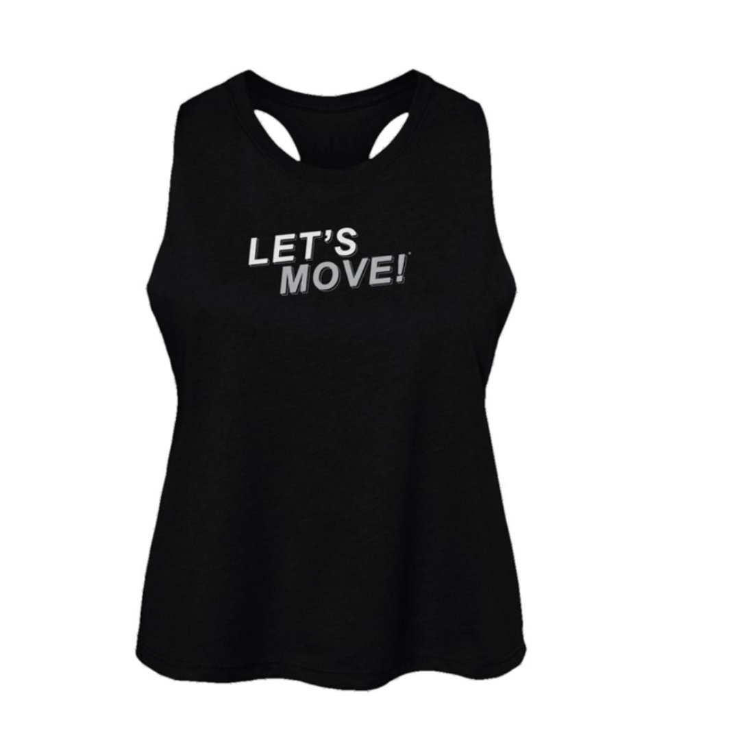 Let's Move! Women's Racerback Cropped Tank