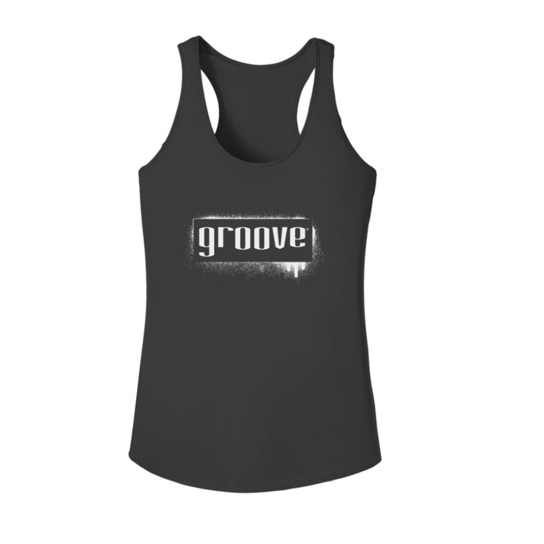 Groove Graffiti Logo Womens Sleveless Tank