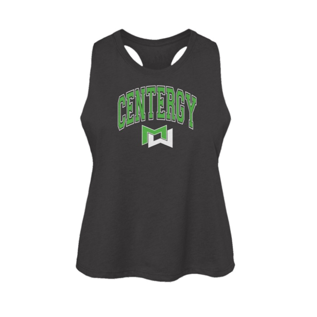 Centergy Women's Collegiate Racerback Cropped Tank