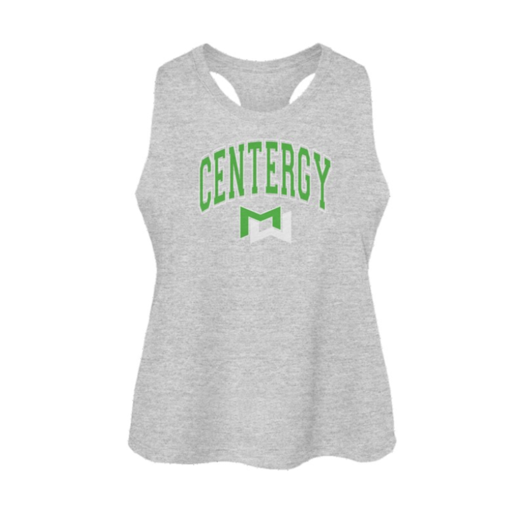 Centergy Women's Collegiate Racerback Cropped Tank