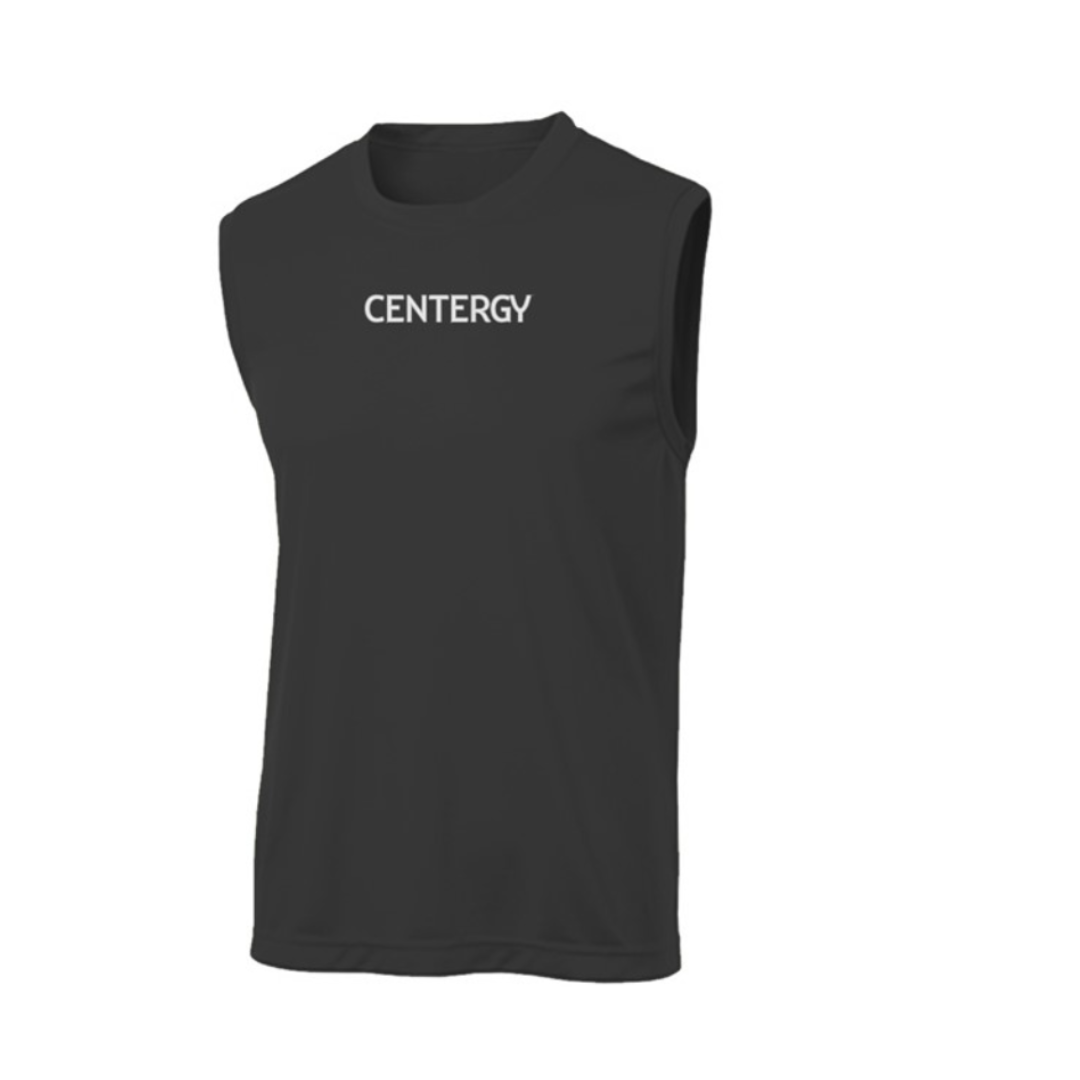Centergy White Logo Sleeveless Tank