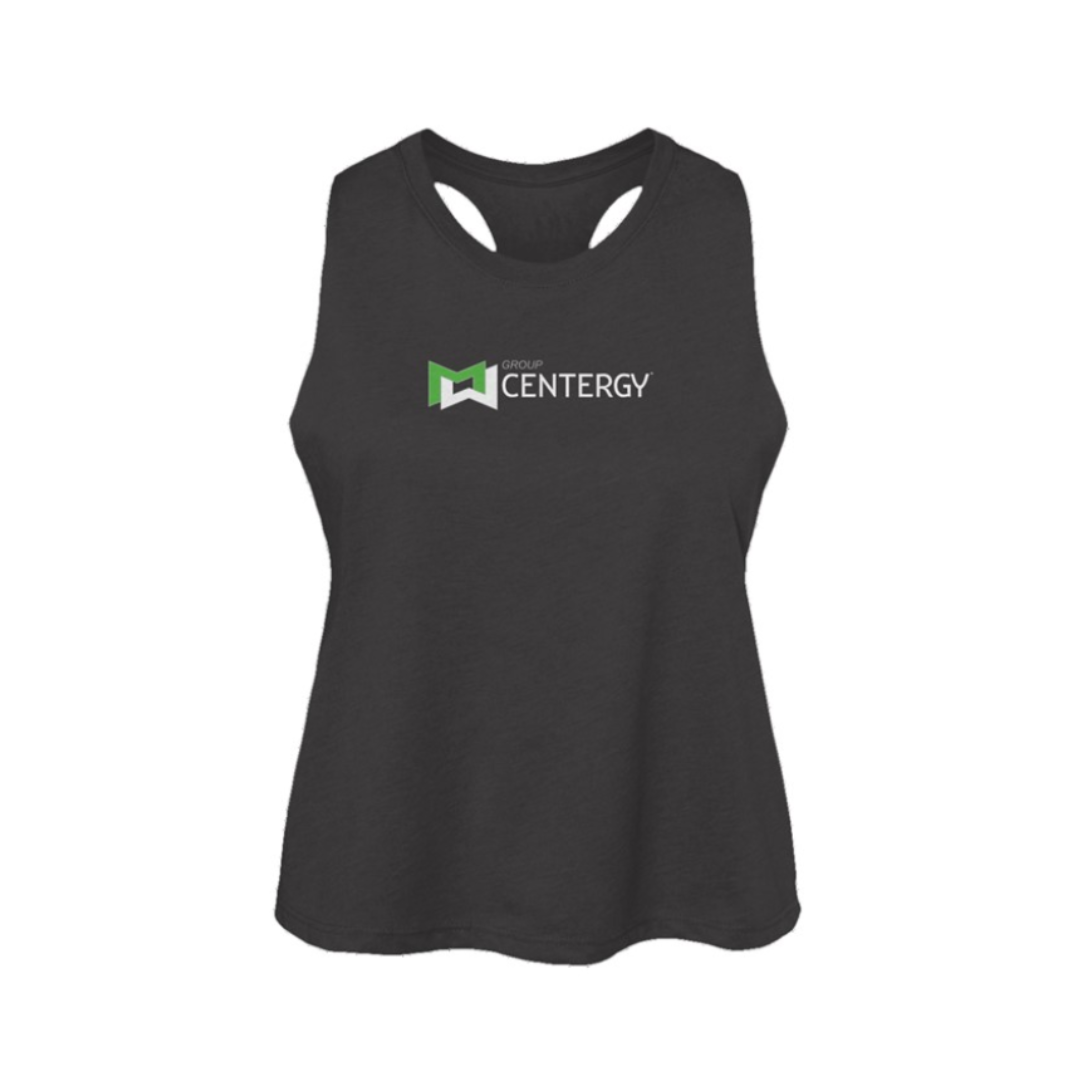 Centergy Full Icon Women's Racerback Cropped Tank