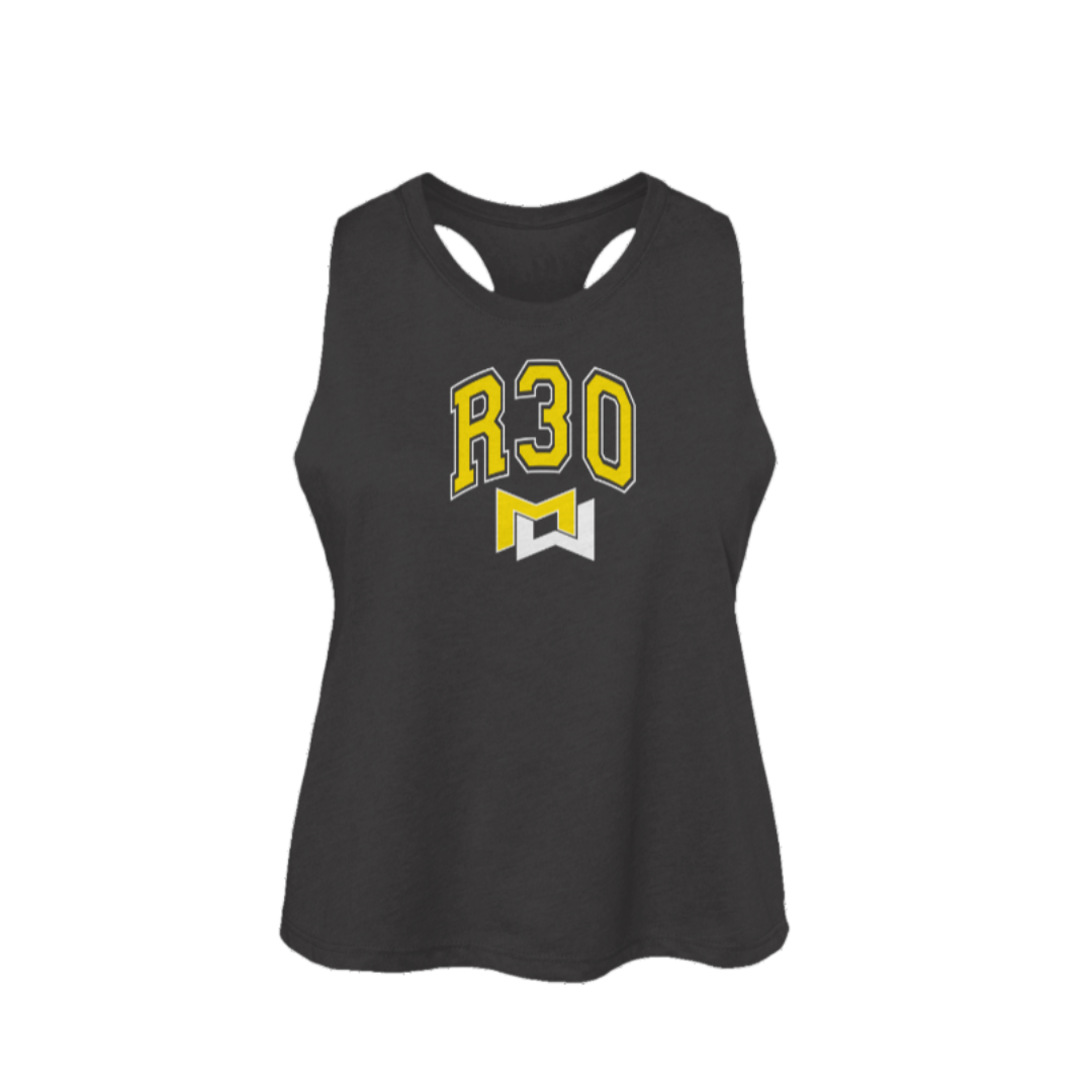 R30 Collegiate Women's Racerback Cropped Tank
