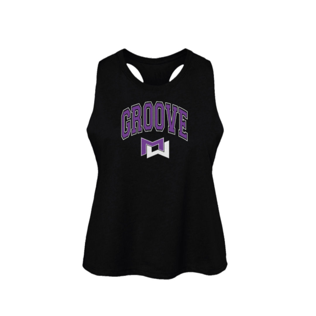 Groove Collegiate Women's Racerback Cropped Tank