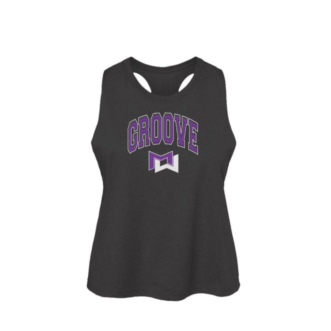 Groove Collegiate Women's Racerback Cropped Tank
