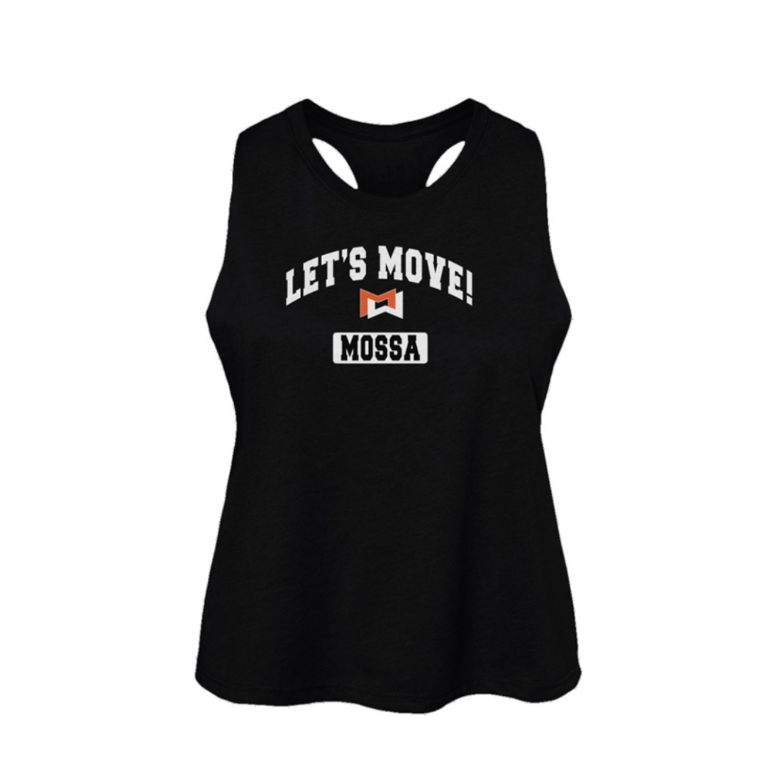 Let's Move MOSSA Women's Racerback Cropped Tank