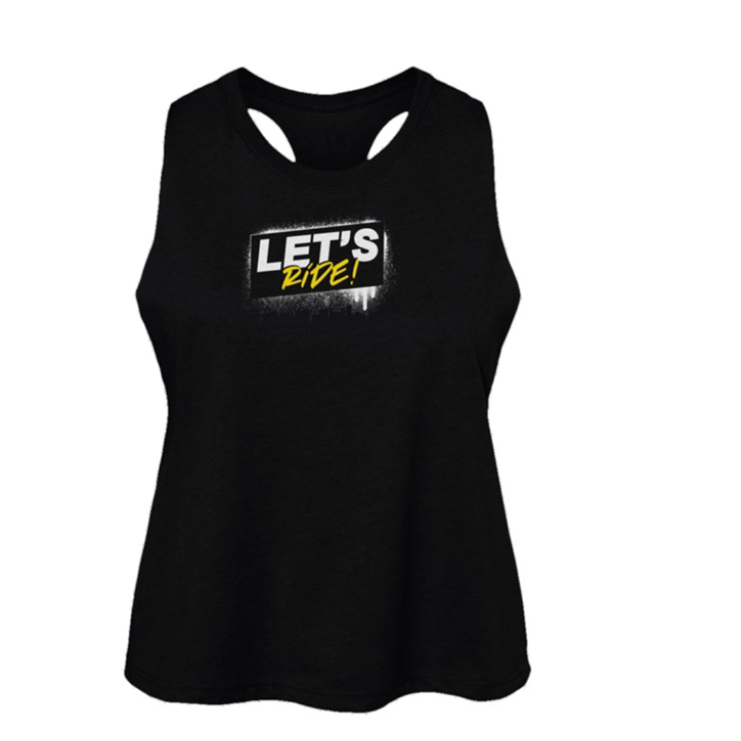 Let's Ride R30 Women's Racerback Cropped Tank