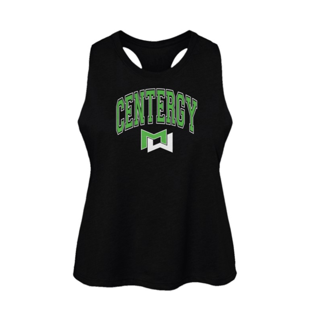 Centergy Women's Collegiate Racerback Cropped Tank