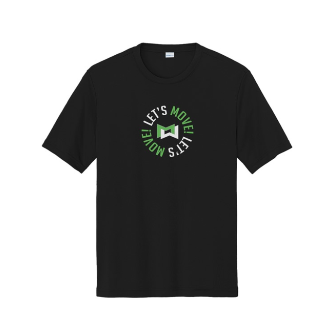 Centergy Let's Move Circle Logo Men's Performance Shirt