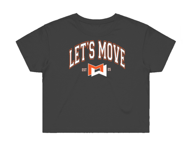 Let's Move Cropped Womens Tee