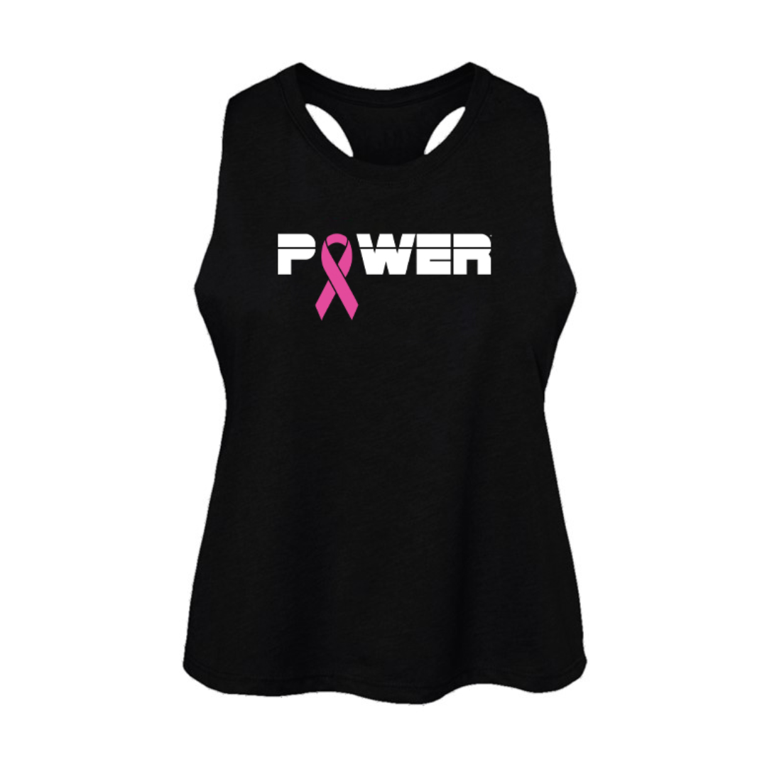 MOSSA Hope Collection POWER Womens Racerback Cropped Tank