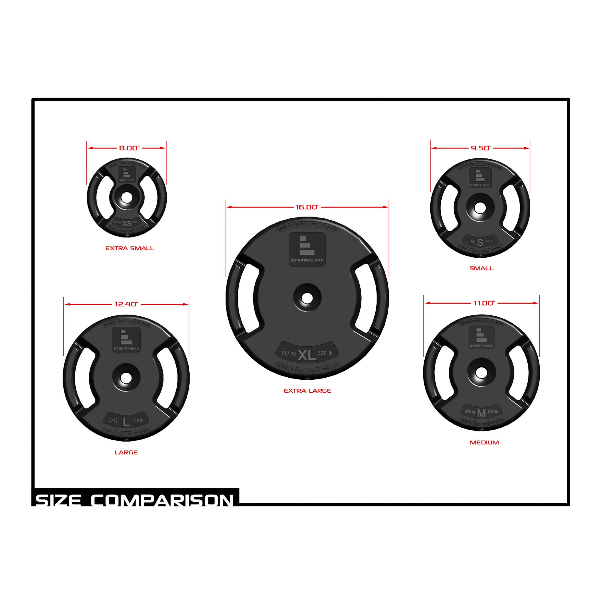 55lb 8 Plate Barbell Set - International and Non-Contiguous U.S.