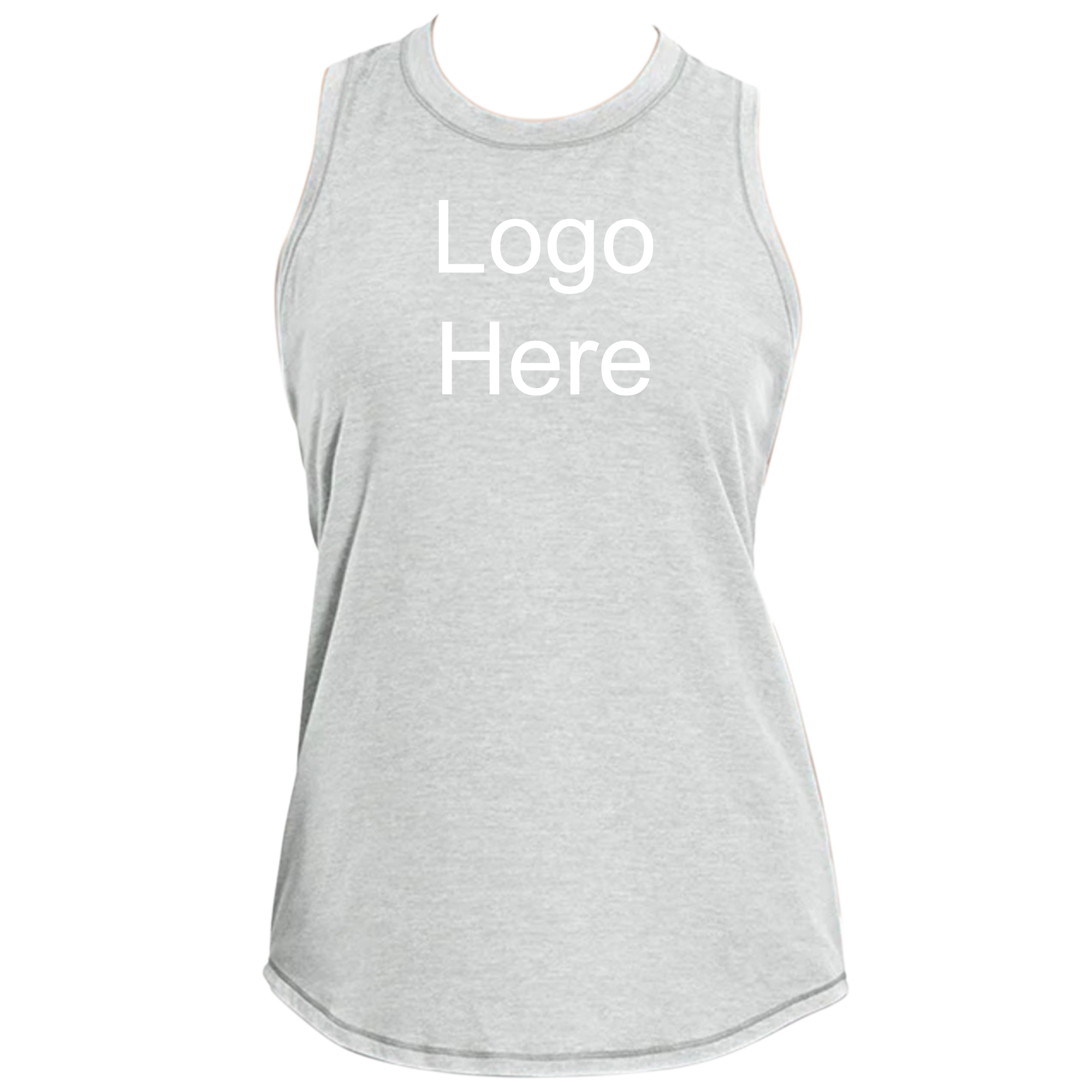 MOSSA Print On Demand Women's CRZ Ultralight Racerback Tank (grey)