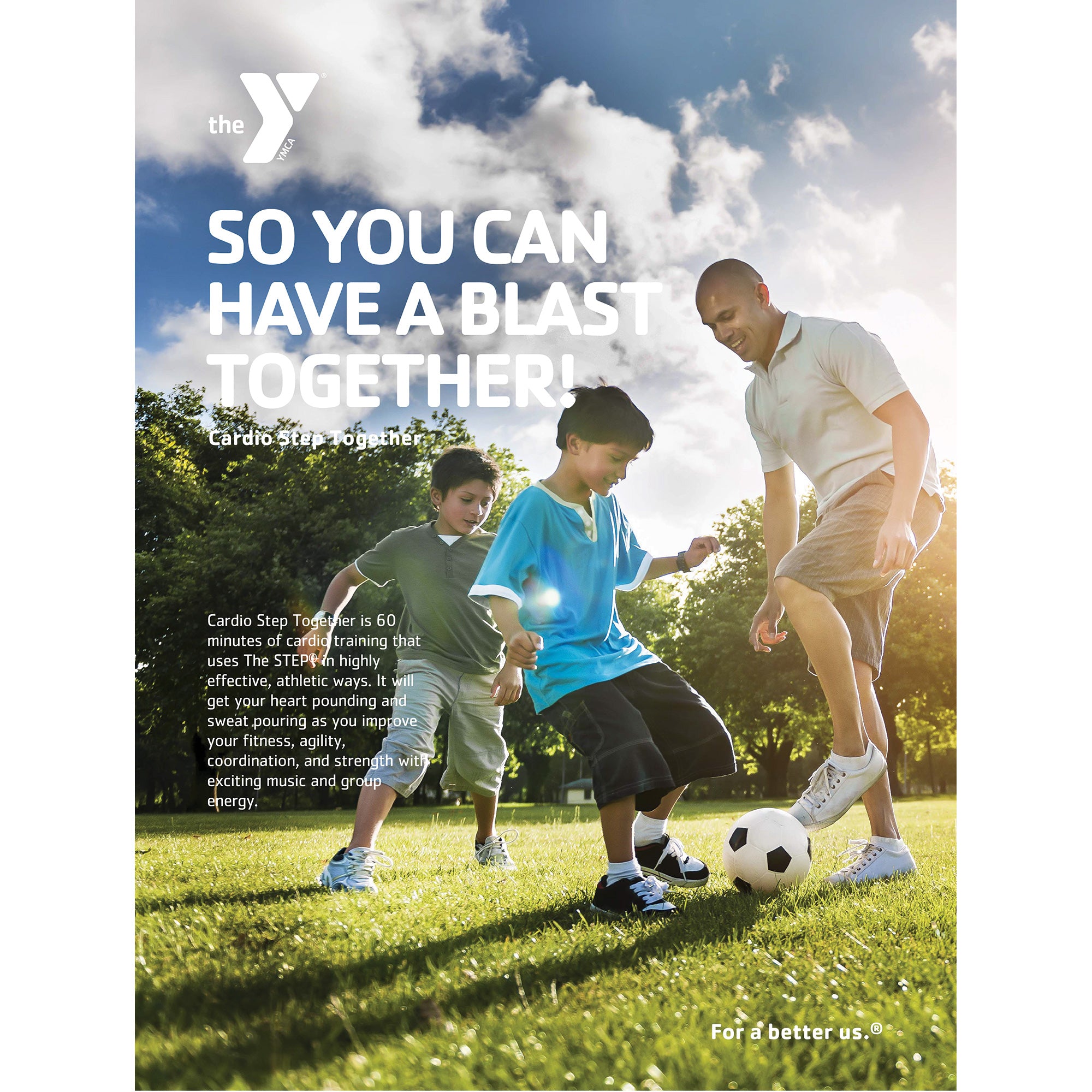 Y Cardio Step Together SO YOU CAN Poster