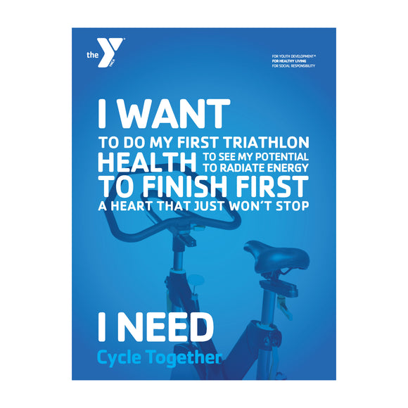 Y Cycle Together I NEED Poster
