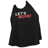 MOSSA Women's LET'S MOVE! STKWRO Mippo Racerback Cropped Tank