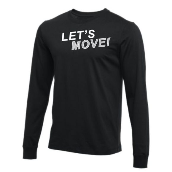 MOSSA LET'S MOVE Nike Cotton Long-Sleeve T-Shirt