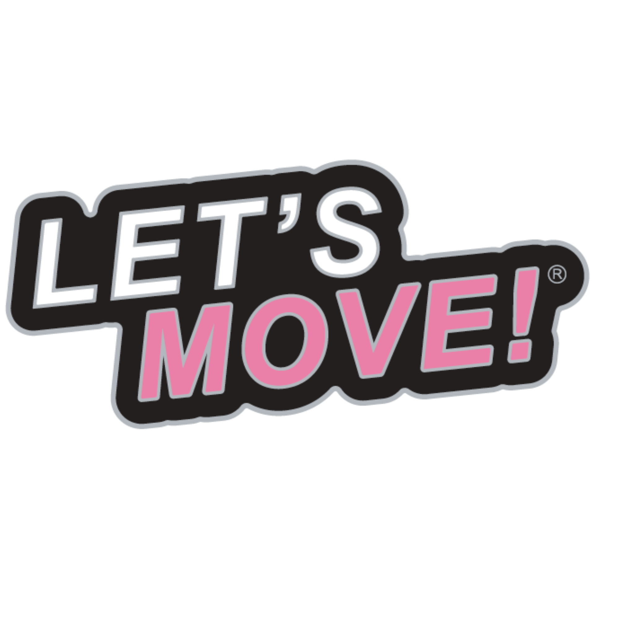 Pink LET'S MOVE Enamel Pin