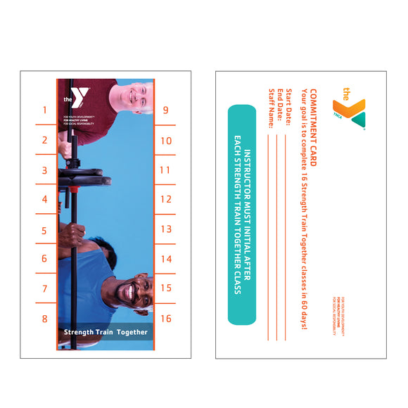 Y Strength Train Together STRENGTH IN NUMBERS Commitment Cards