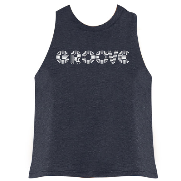 MOSSA Group Groove Women's GROOVE Bella + Canvas Racerback Cropped Tank
