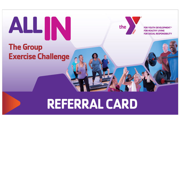 Y ALL IN Challenge Referral Card