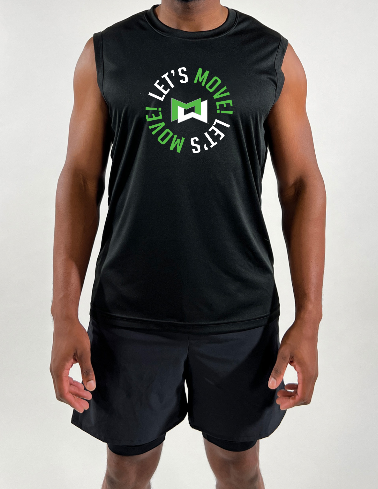 Centergy Let's Move Circle Logo Men's Sleeveless Tank