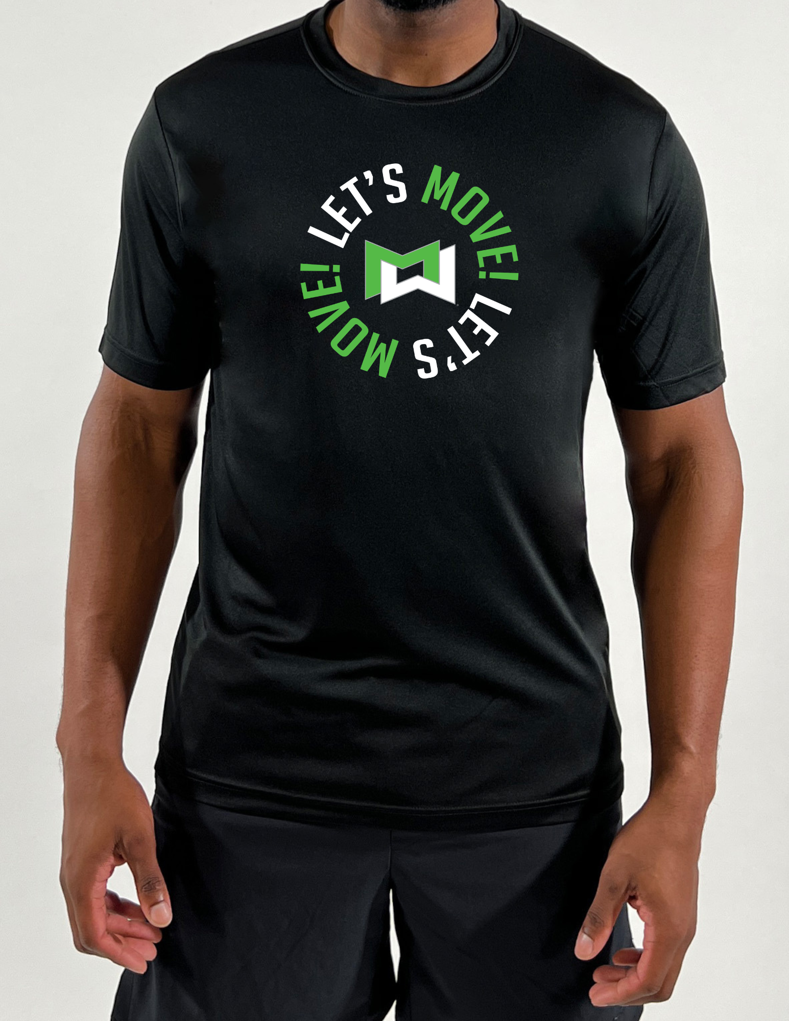 Centergy Let's Move Circle Logo Men's Performance Shirt