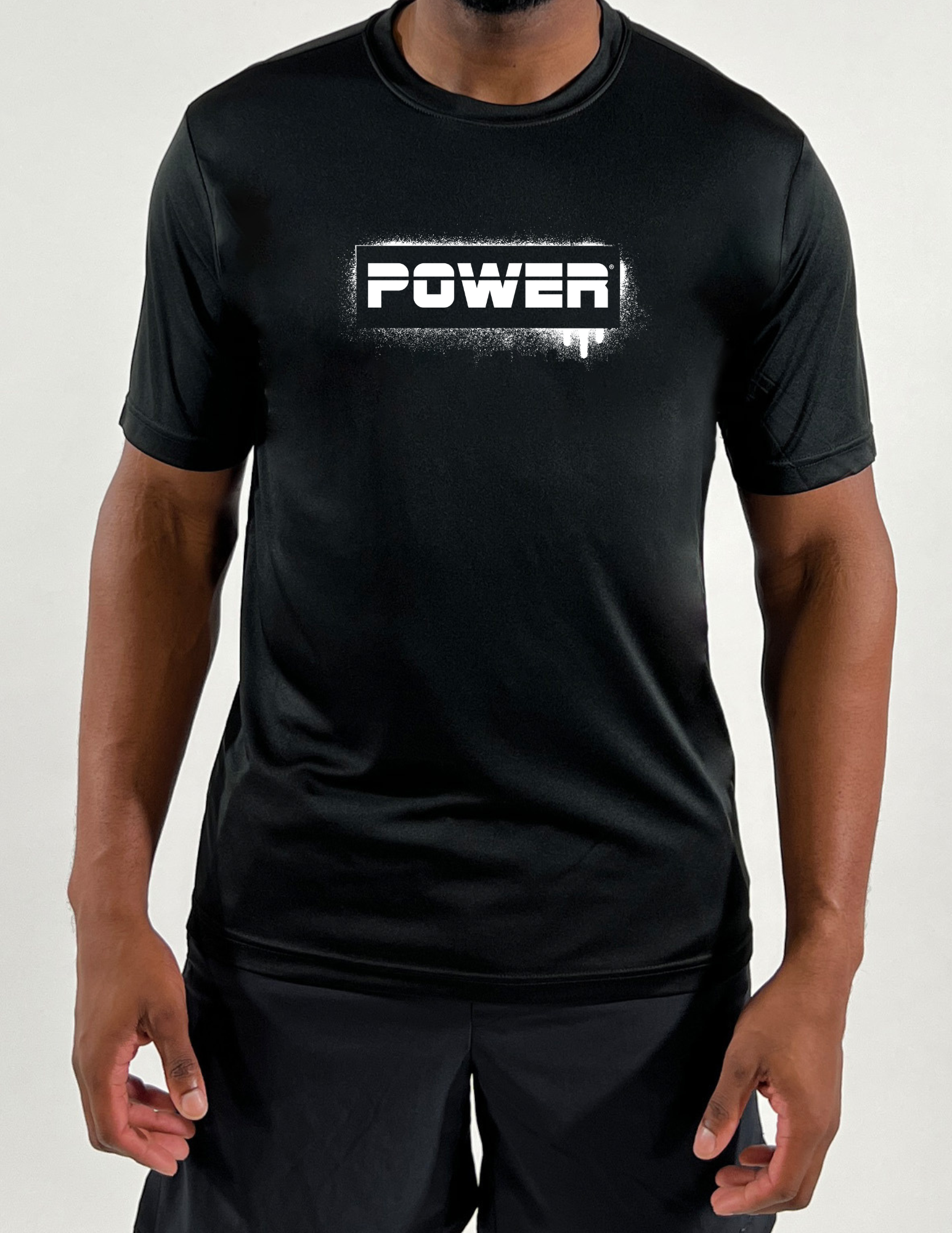 Graffiti Power Mens Performance Shirt- Black