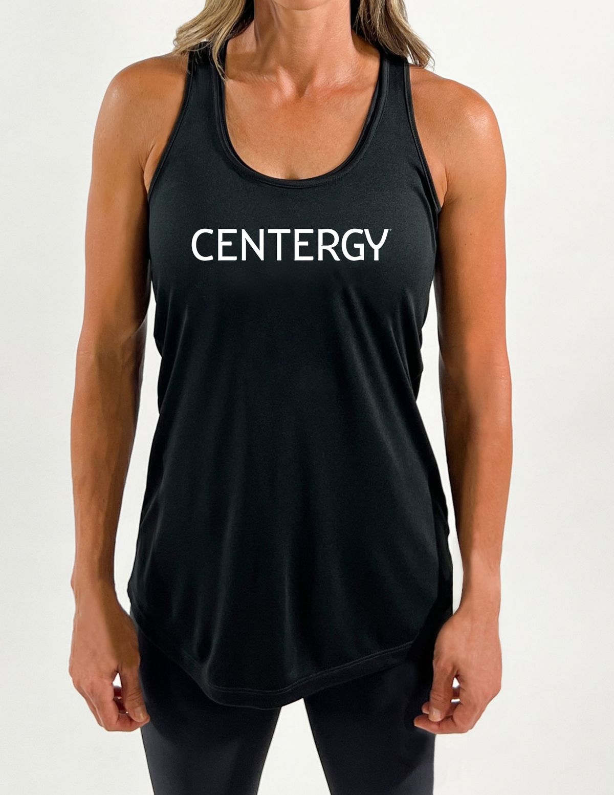 Centergy White Logo Women's Competitor Tank