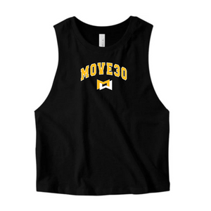 MOSSA Bella + Canvas Women's Cropped Tank - MOVE30 Collegiate Logo