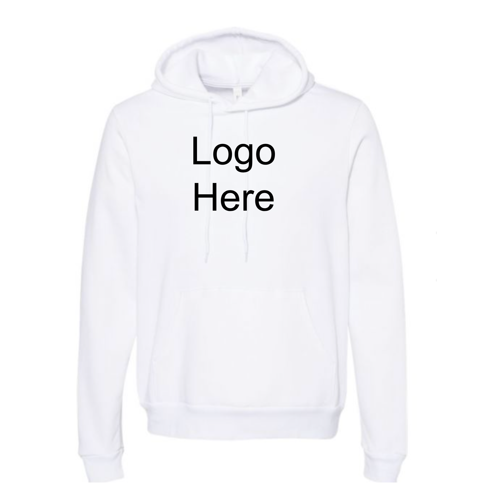 MOSSA Print On Demand Unisex Bella + Canvas  Hoodie (White)