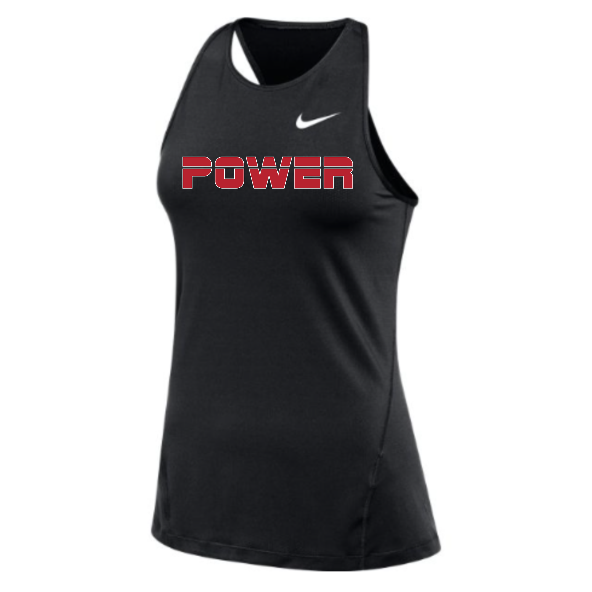 MOSSA Nike Women's All Over Mesh Tank (black) - Power Standard Logo