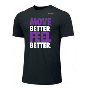 MOSSA Nike Men's Legend Short Sleeve T-Shirt (black) - Groove MOVE BETTER FEEL BETTER Logo