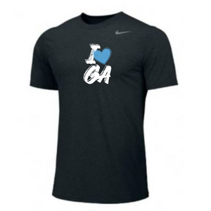 MOSSA Nike Men's Legend Short Sleeve T-Shirt (black) - I HEART GA Logo