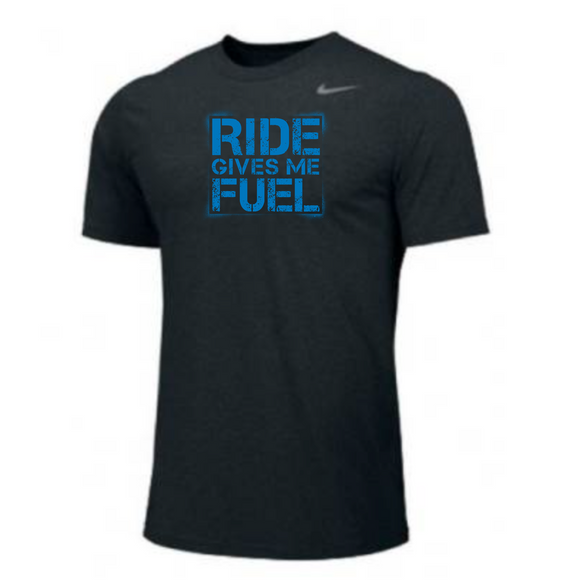 MOSSA Nike Men's Legend Short Sleeve T-Shirt (black) - Ride Stencil GIVES ME Logo