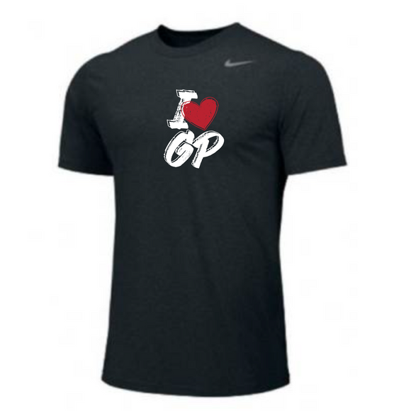 MOSSA Nike Men's Legend Short Sleeve T-Shirt (black) - I HEART GP Logo