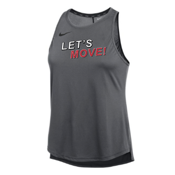 MOSSA LET'S MOVE Nike One Dri FIT Standard Tank (carbon heather)