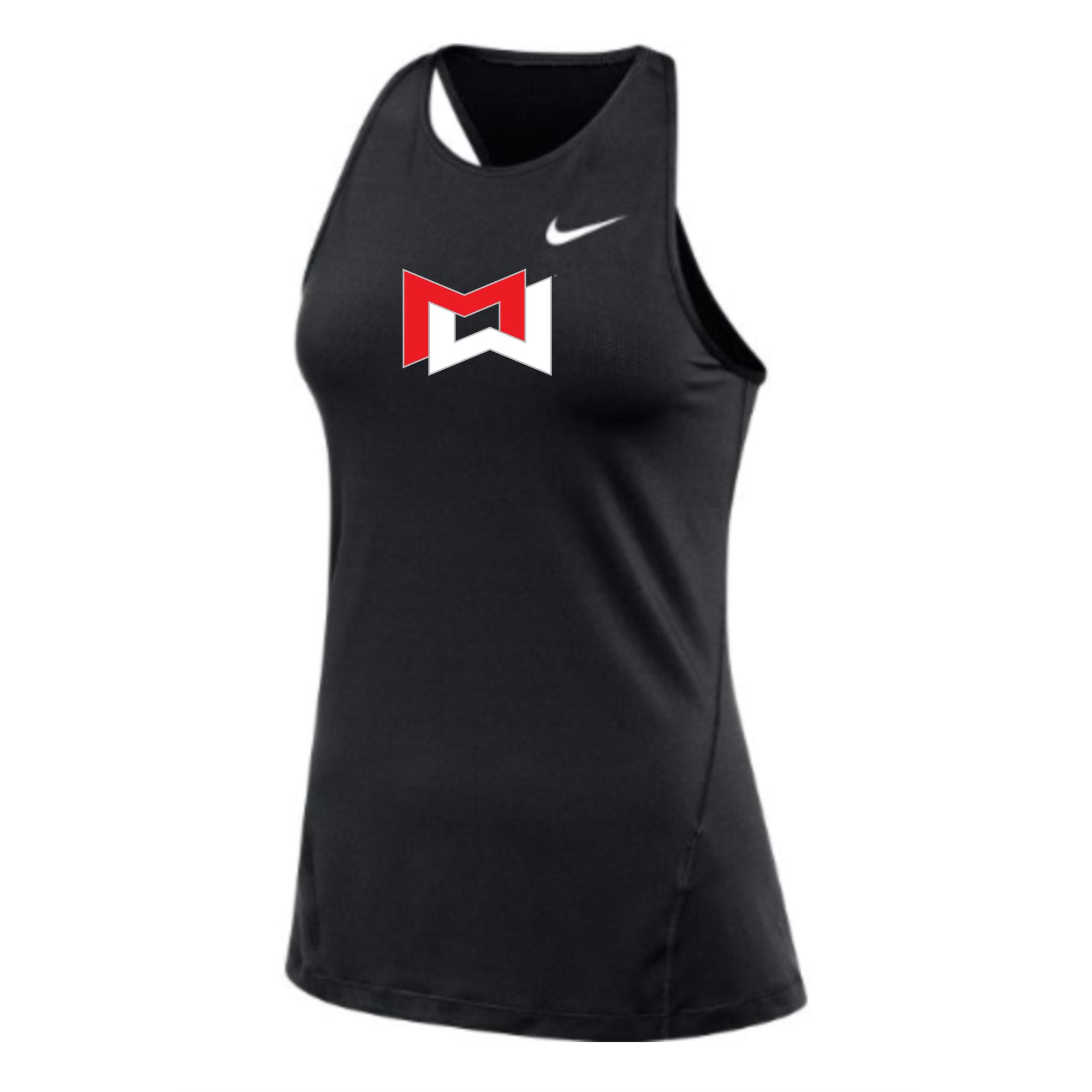 MOSSA Nike Women's All Over Mesh Tank (black) - 3D30 "M" Icon Logo