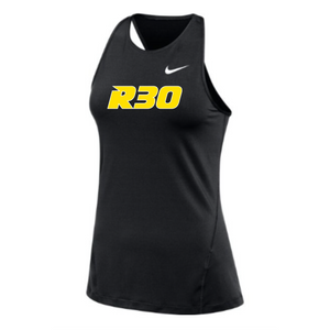 MOSSA Nike Women's All Over Mesh Tank (black) - R30 Standard Logo