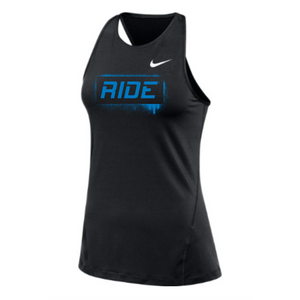 MOSSA Nike Women's All Over Mesh Tank (black) - Ride Graffiti Logo