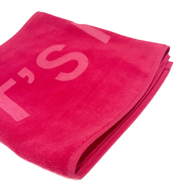MOSSA LET'S MOVE Pink Towel