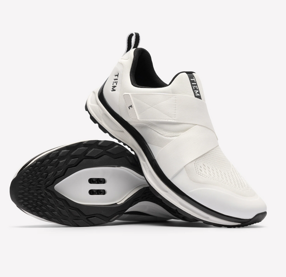 TIEM Slipstream Men's Cycling Shoe - White/Black