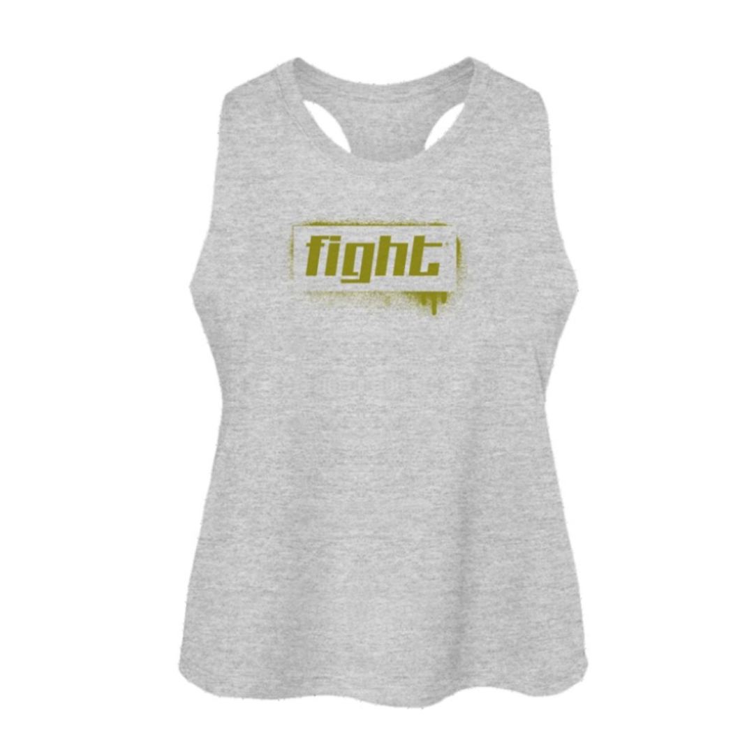 Grafitti Fight Women's Racerback Cropped Tank