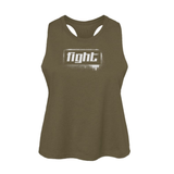 Graffiti Fight Women's Racerback Cropped Tank